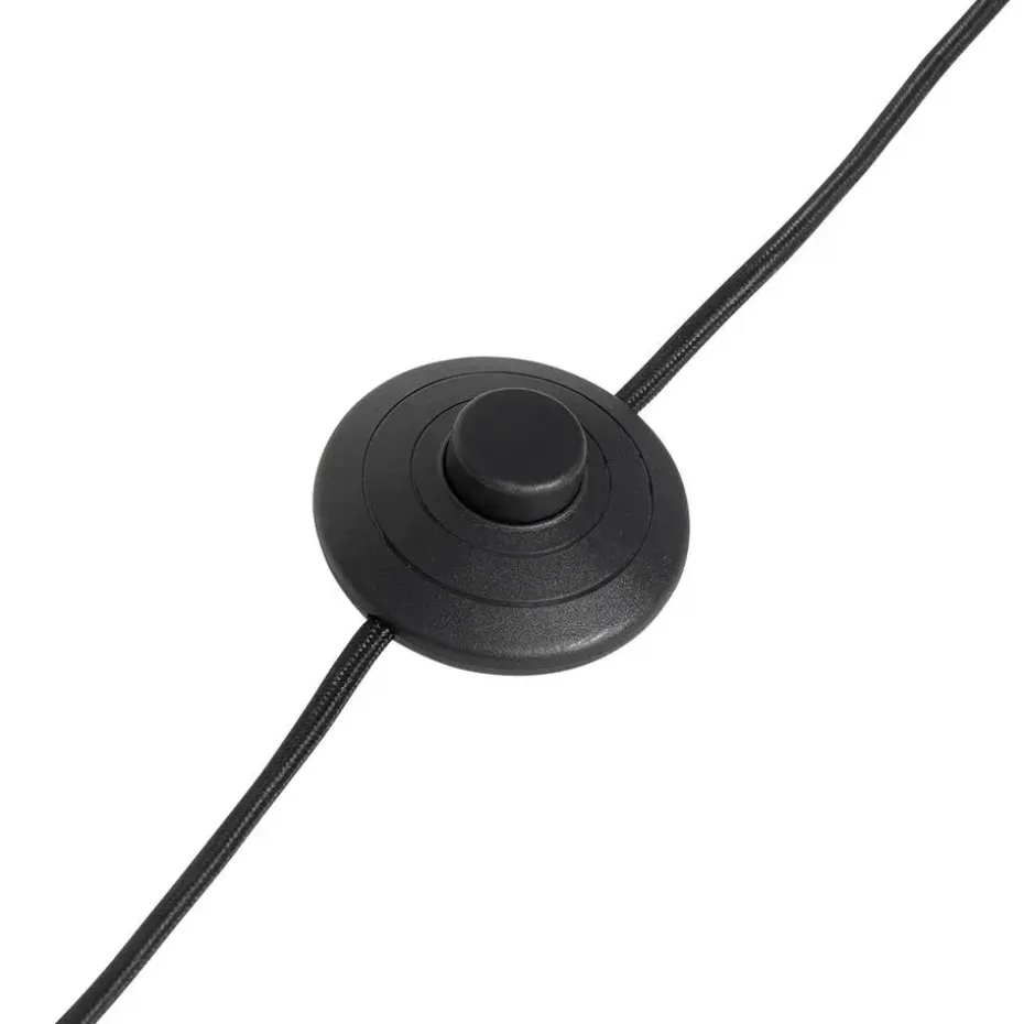 Qazqa vloerlampen yvonne zwart e27