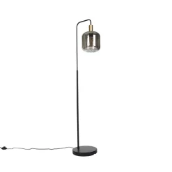 Qazqa vloerlampen zuzanna grijs e27