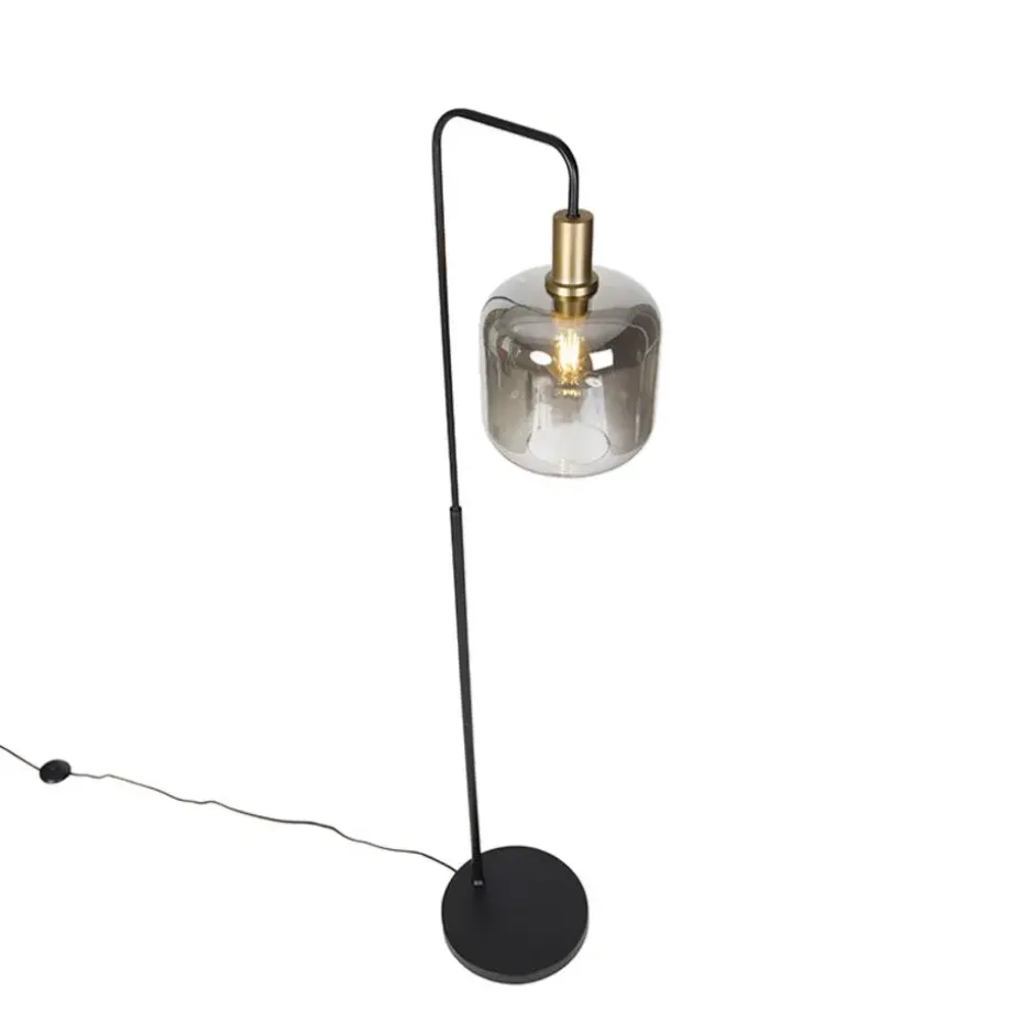 Qazqa vloerlampen zuzanna grijs e27