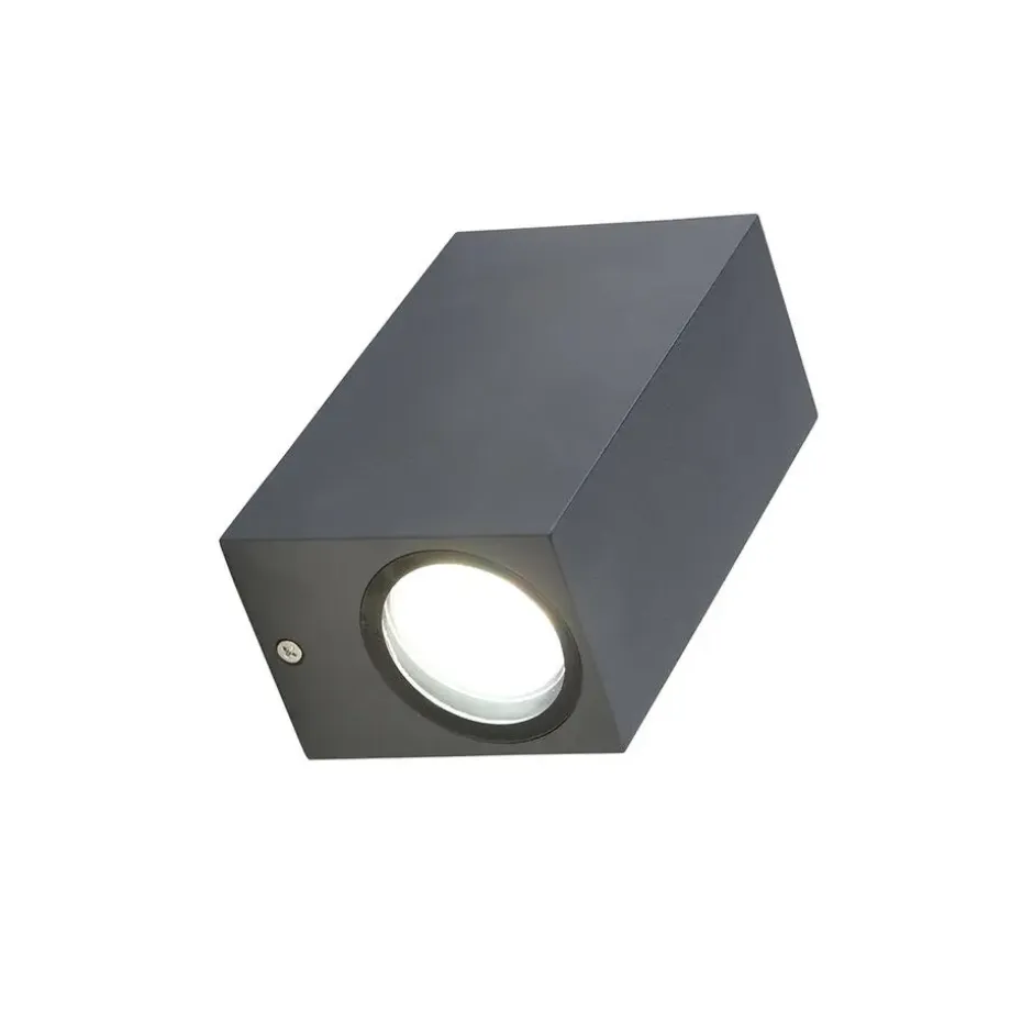 Qazqa wandlampen buiten baleno grijs gu10
