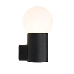 Qazqa wandlampen buiten huma zwart e27