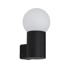 Qazqa wandlampen buiten huma zwart e27