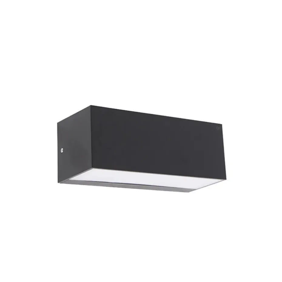 Qazqa wandlampen buiten houks zwart e27