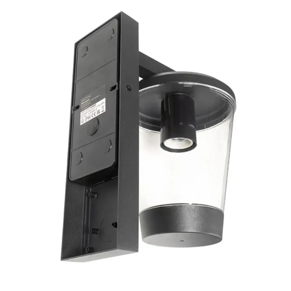 Qazqa wandlampen buiten joren zwart e27