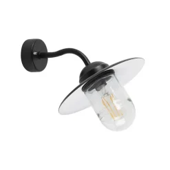 Qazqa wandlampen buiten munich zwart e27