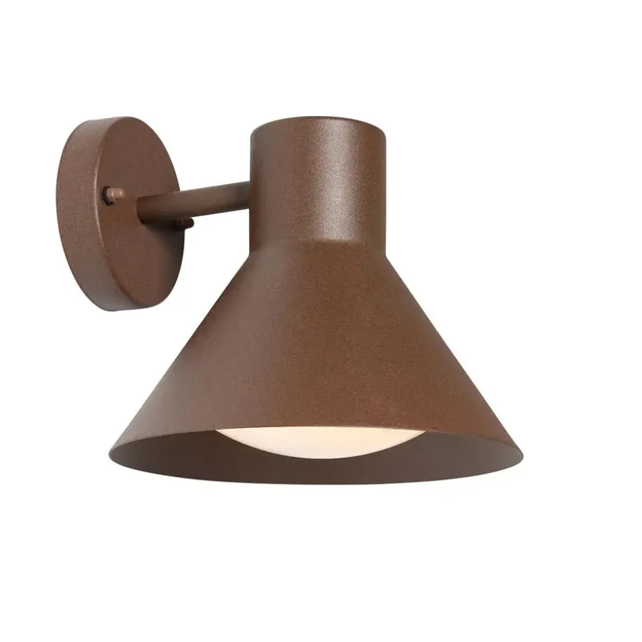 Qazqa wandlampen buiten natas bronskleurig e27
