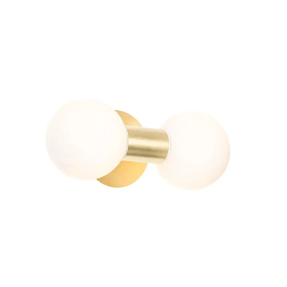 Qazqa wandlampen cederic goudkleurig g9