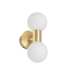Qazqa wandlampen cederic goudkleurig g9