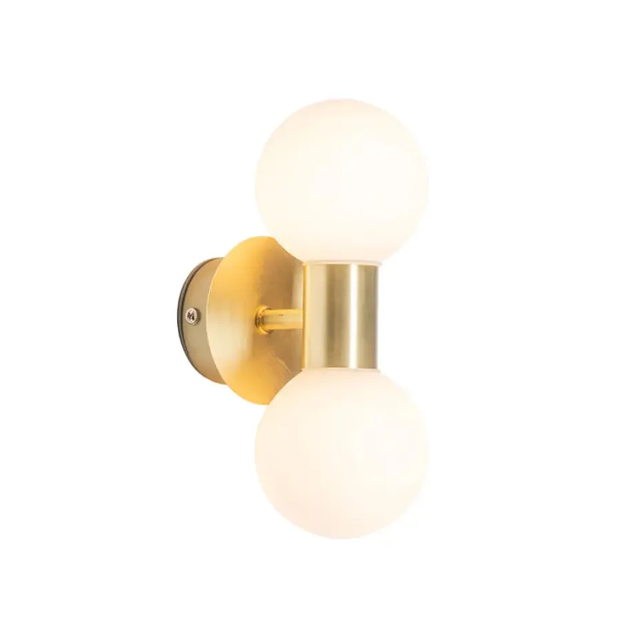 Qazqa wandlampen cederic goudkleurig g9