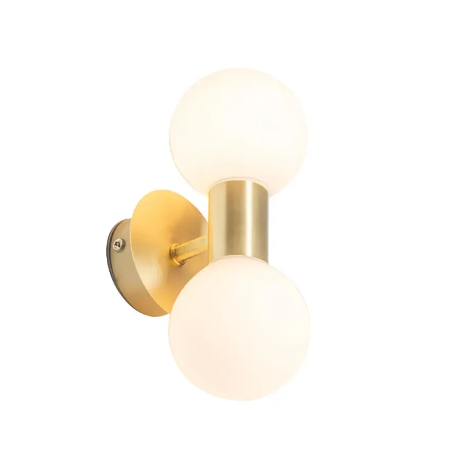 Qazqa wandlampen cederic goudkleurig g9