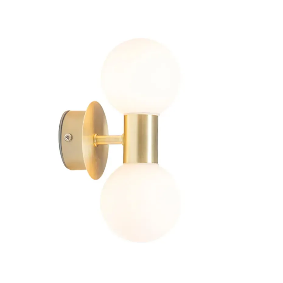 Qazqa wandlampen cederic goudkleurig g9