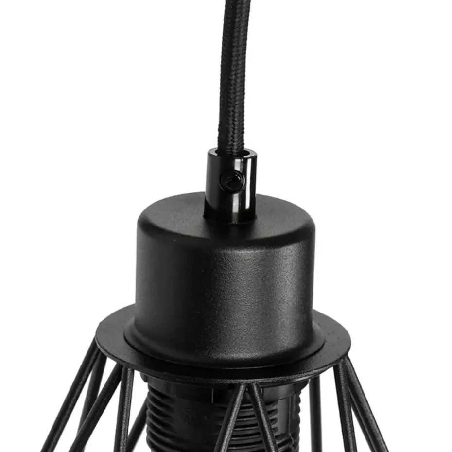 Qazqa wandlampen chon zwart e27