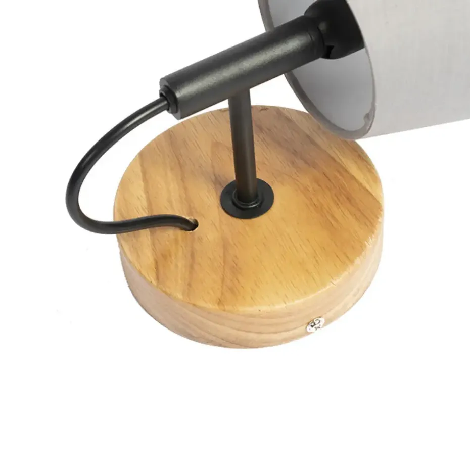 Qazqa wandlampen cupy grijs e14