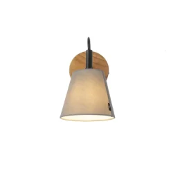 Qazqa wandlampen cupy grijs e14