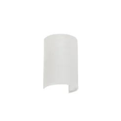Qazqa wandlampen drum wit e27