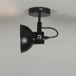 Qazqa wandlampen guida zwart e14