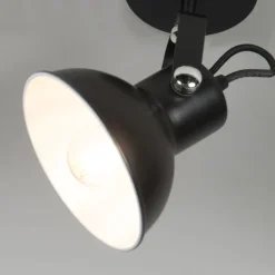 Qazqa wandlampen guida zwart e14