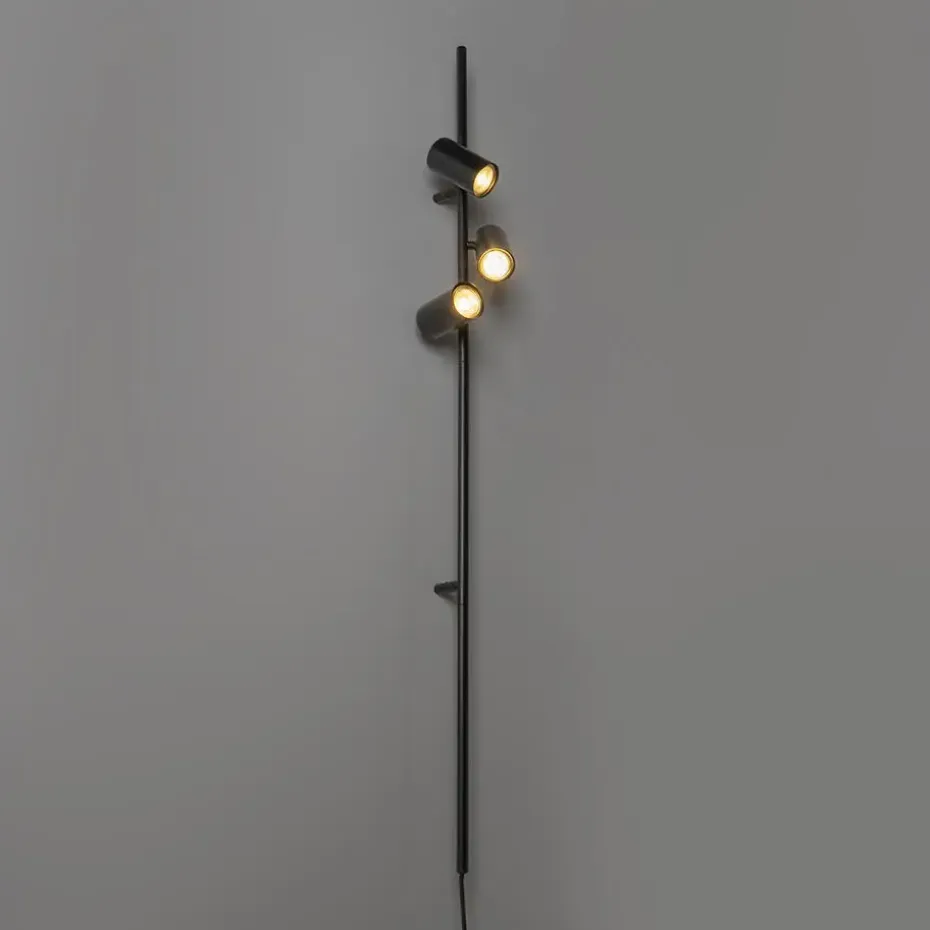 Qazqa wandlampen jeana luxe zwart gu10