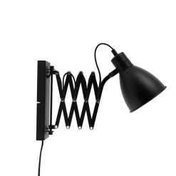 Qazqa wandlampen merle zwart e27