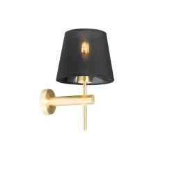 Qazqa wandlampen pluk goudkleurig e27