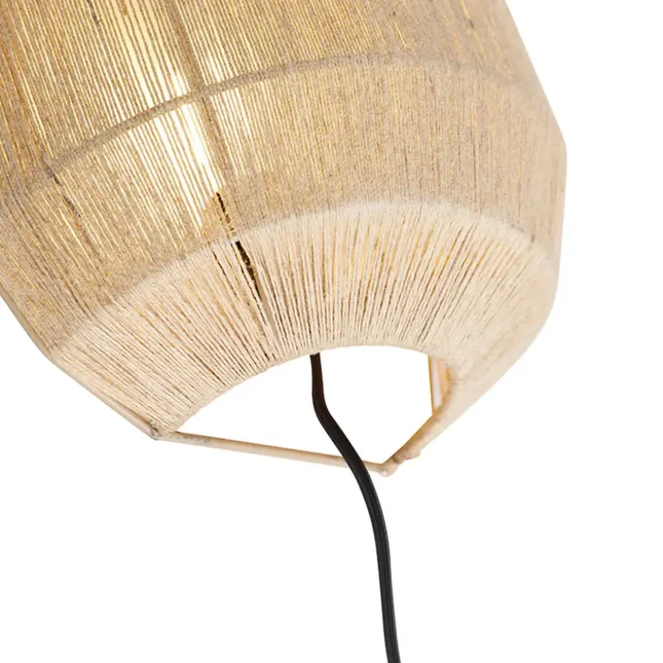Qazqa wandlampen riki beige e27
