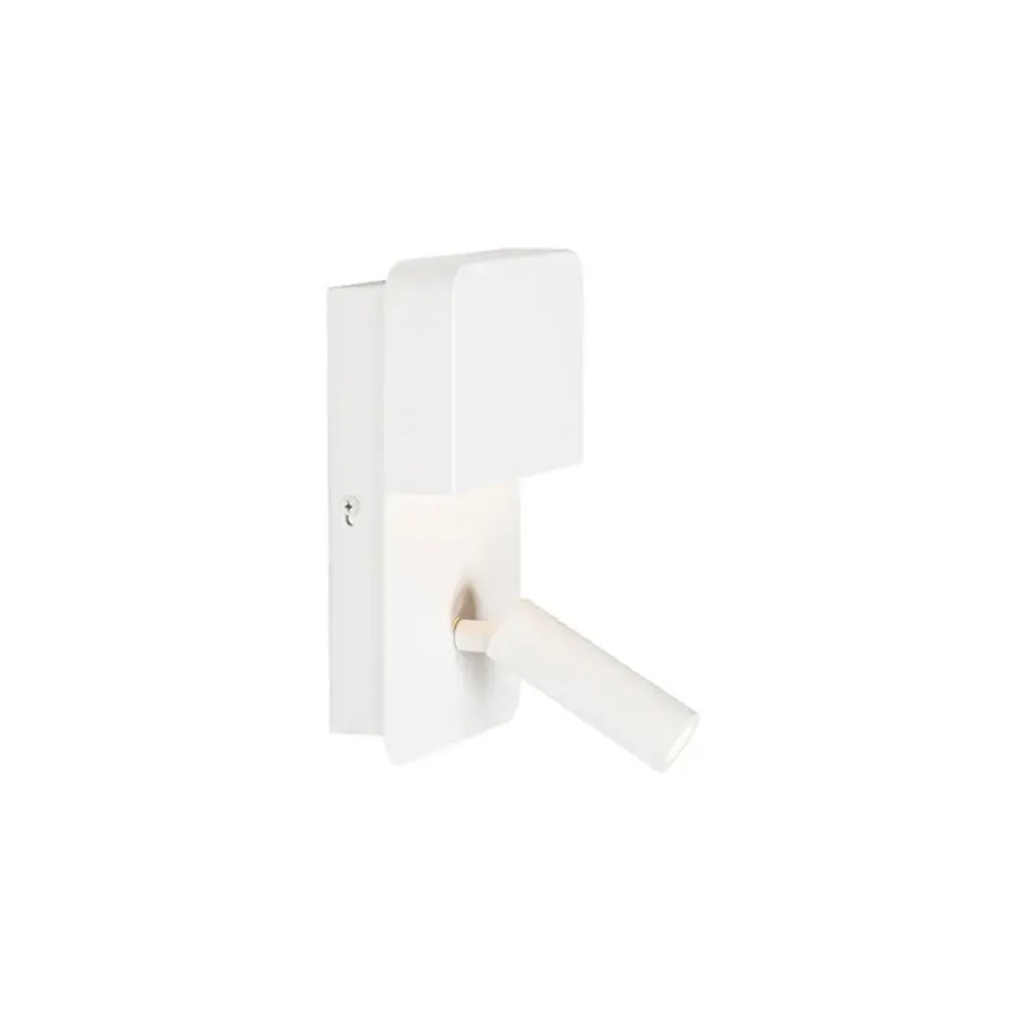 Qazqa wandlampen robin wit geïntegreerde led