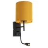 Qazqa wandlampen stacca geel e27