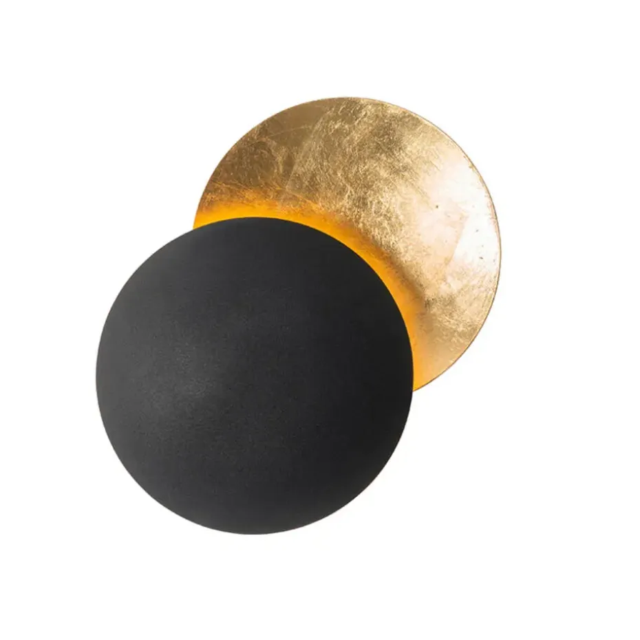 Qazqa wandlampen sunrise zwart g9