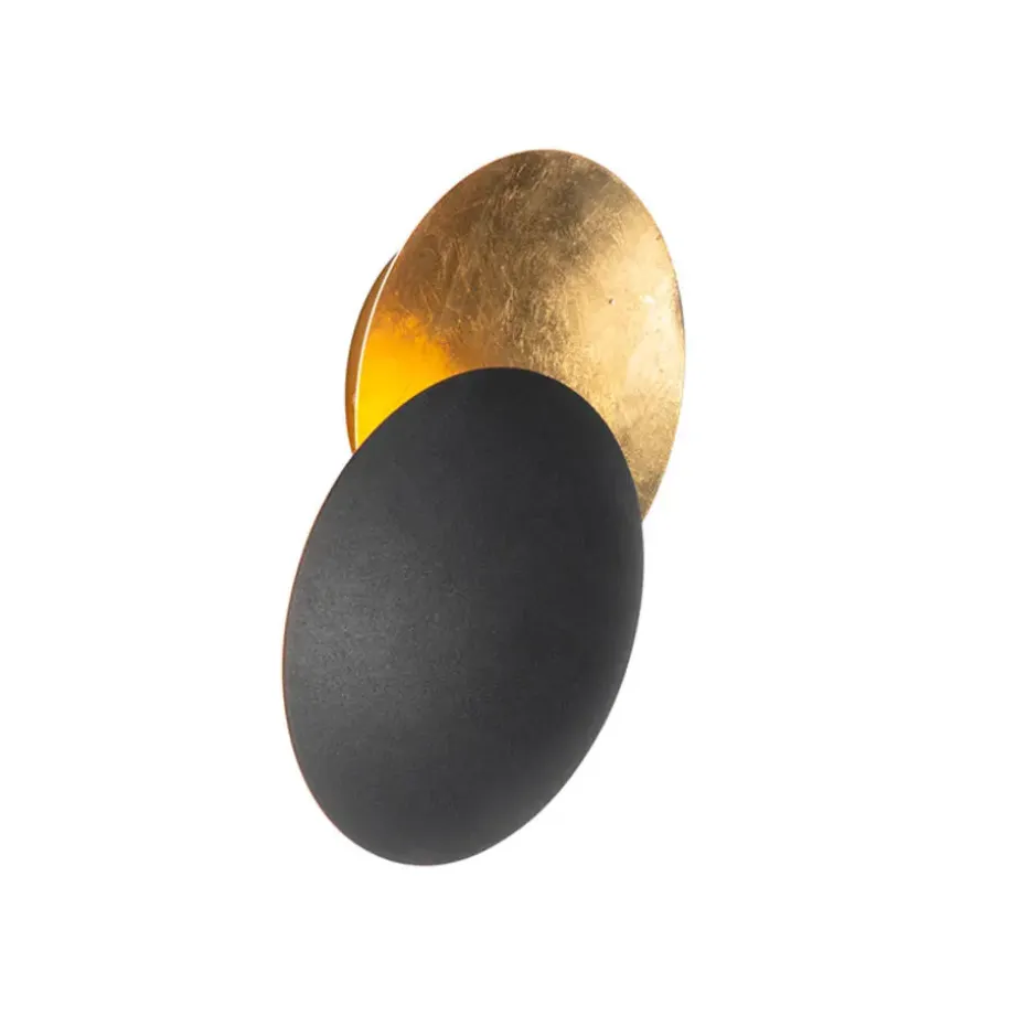 Qazqa wandlampen sunrise zwart g9