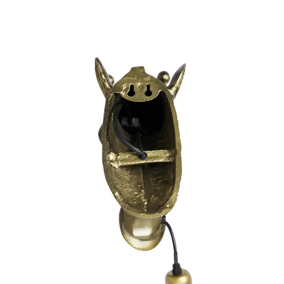 Qazqa wandlampen wl-animal goudkleurig e27