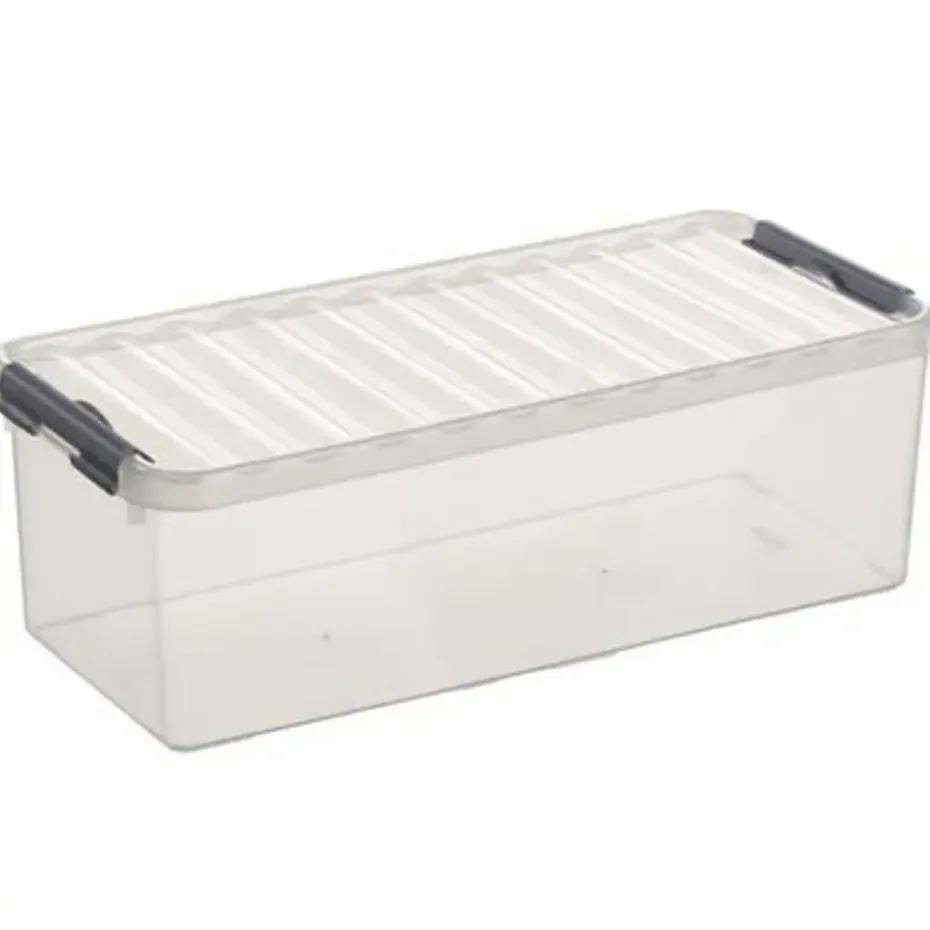 Q-line opbergbox 9,5L transparant metaal