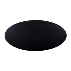 QUVIO Eettafel Sofia – Ovaal – 180x90 cm – Kruispoot – Zwart