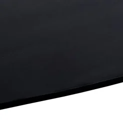 QUVIO Eettafel Sofia – Ovaal – 220x100 cm – Kruispoot – Zwart