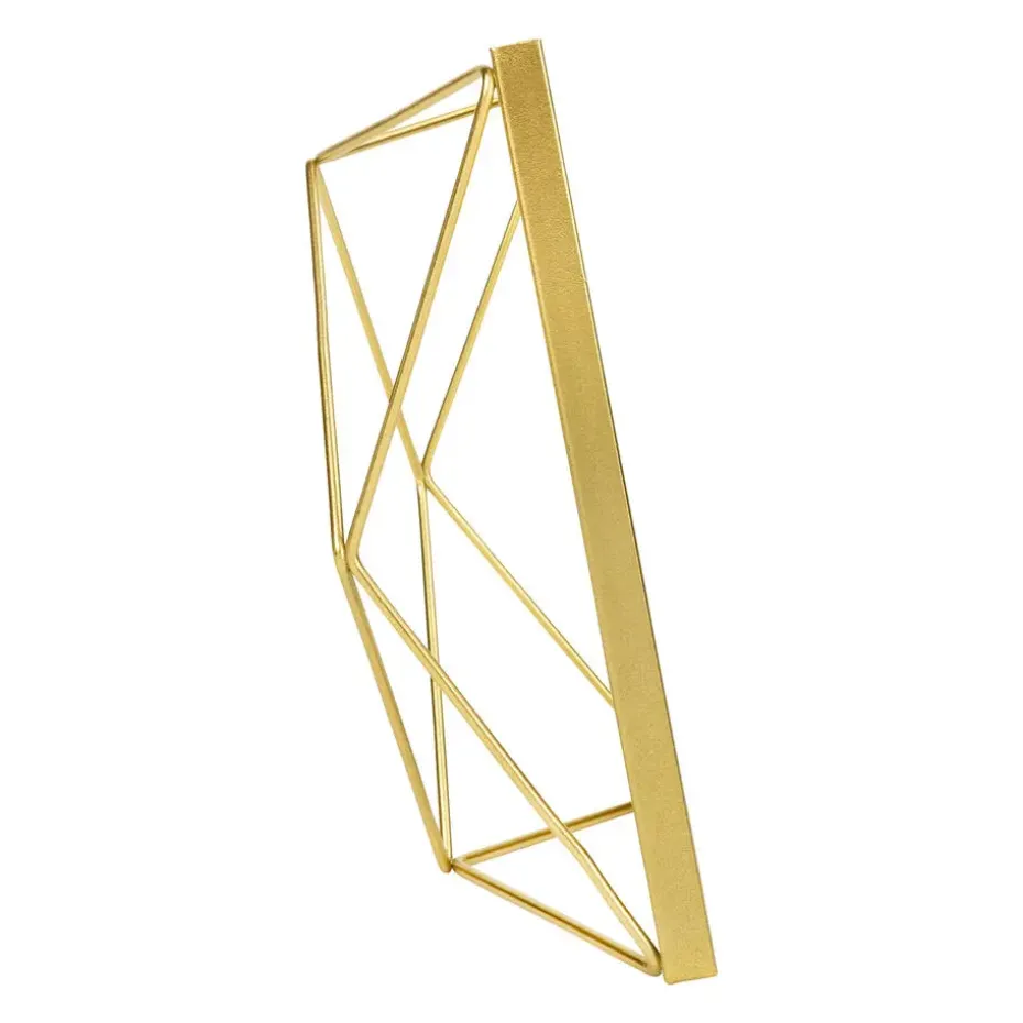 QUVIO Fotolijstje hexagon - 15 x 20.5 cm - staal - Goud