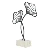 QUVIO Ginkgo blad op standaard - Woondecoratie - Zwart