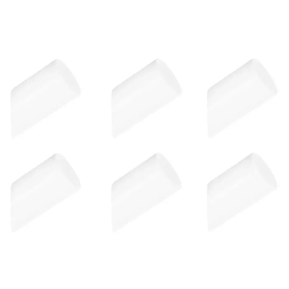 QUVIO Houten wand haakje - Wit - S - Set van 6