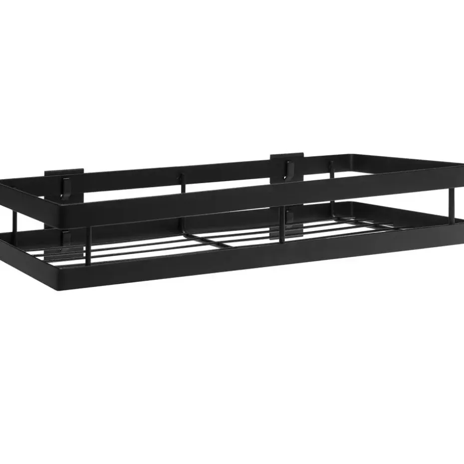 QUVIO kruidenrek keuken metaal - Zwart - 40 cm