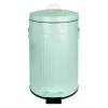 QUVIO Prullenbak retro - 12 L - Metaal - Groen