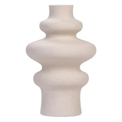 QUVIO Vaas - Keramisch - 21 cm - Beige