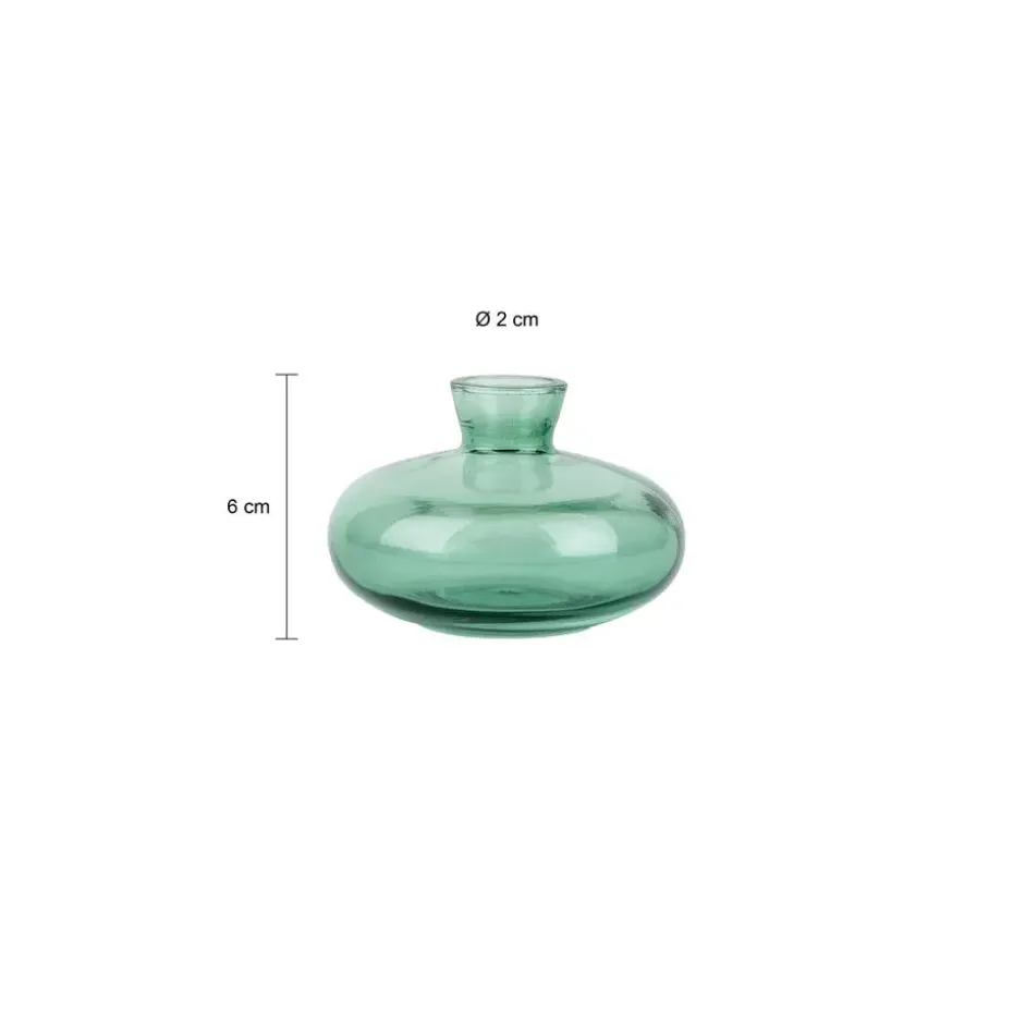 QUVIO Vazen set van 3 - Glas - Groen