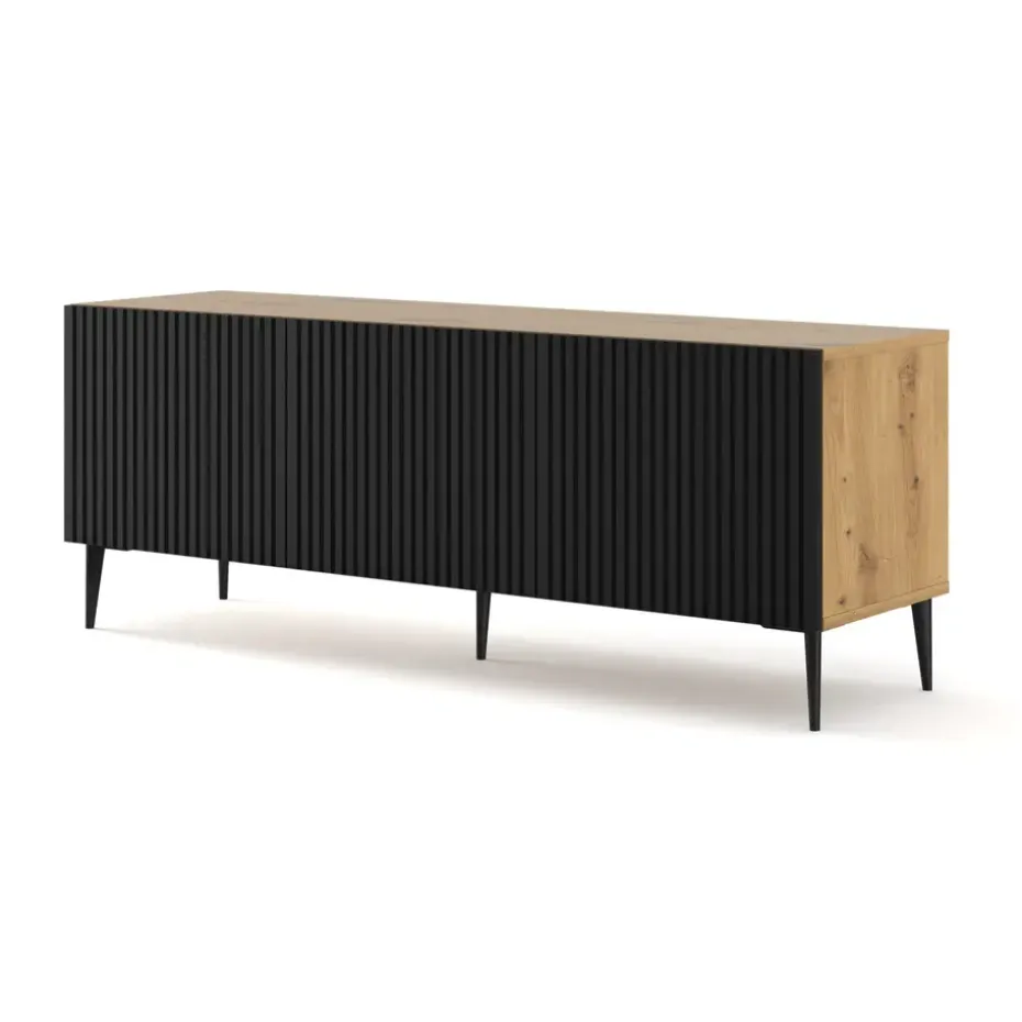 Ravenna B TV-meubel 150 3D gefreesd MDF folie mat