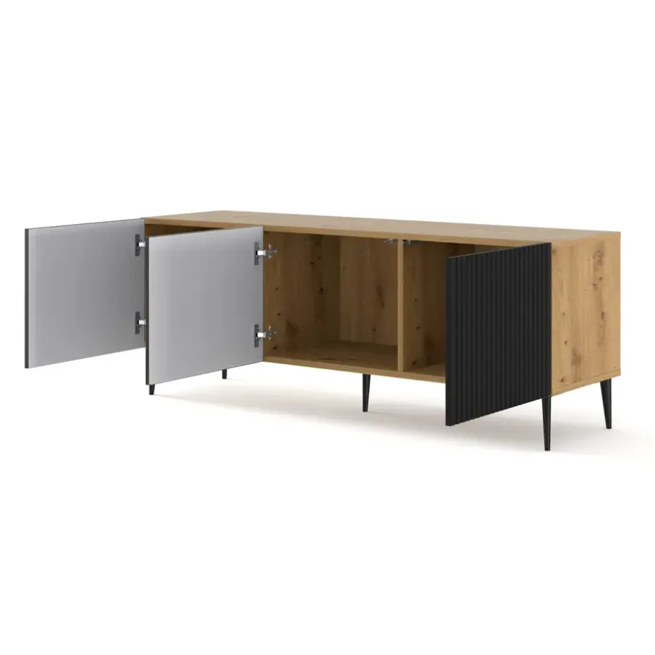 Ravenna B TV-meubel 150 3D gefreesd MDF folie mat