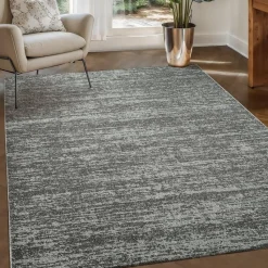 Relax Oslo - Laagpolig Effen Vloerkleed - Grijs - 140x200 CM