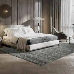 Relax Oslo - Laagpolig Effen Vloerkleed - Grijs - 140x200 CM