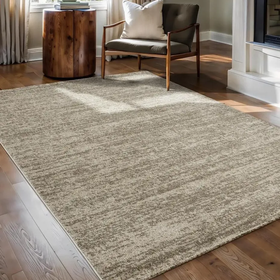 Relax Oslo - Laagpolig Effen Vloerkleed - Beige - 120x170 CM