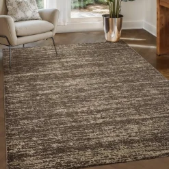 Relax Oslo - Laagpolig Effen Vloerkleed - Bruin - 140x200 CM