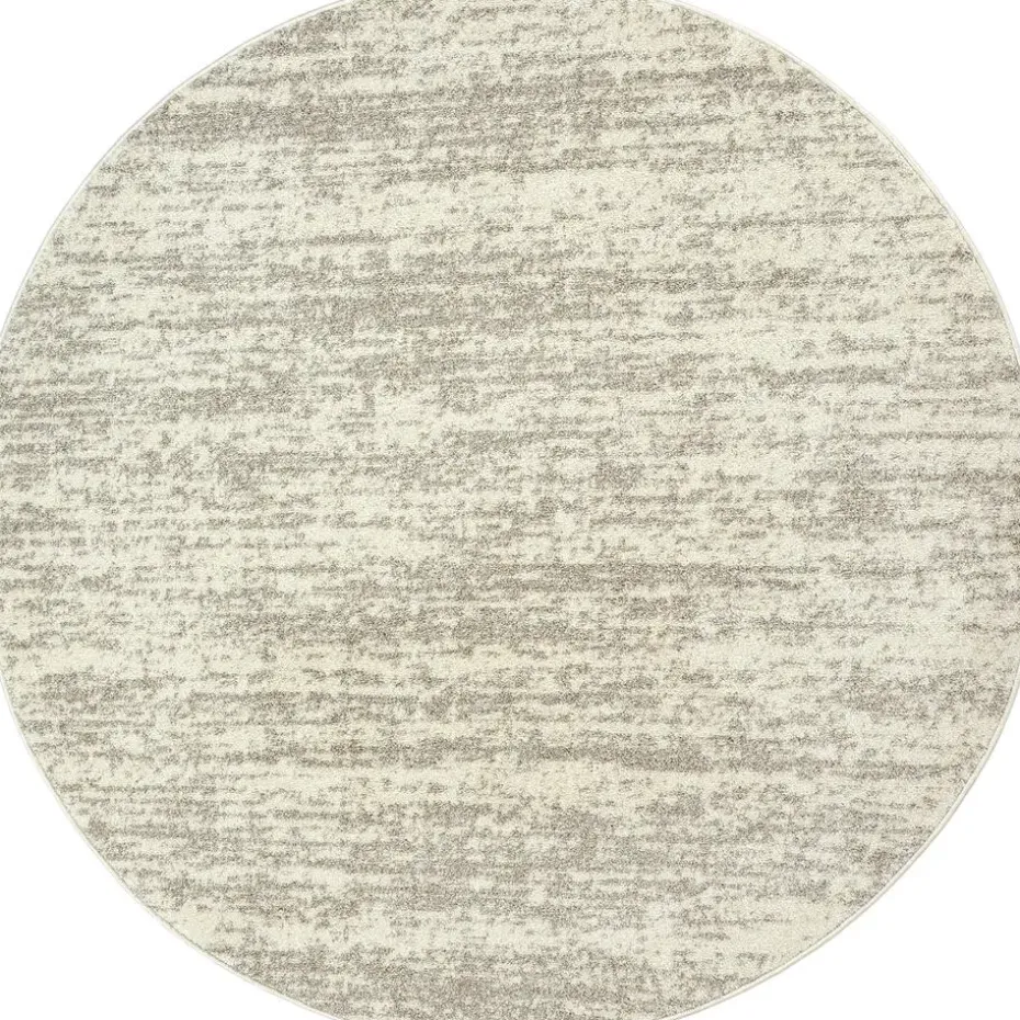 Relax Oslo - Laagpolig Effen Vloerkleed - Creme - 200 CM ROND