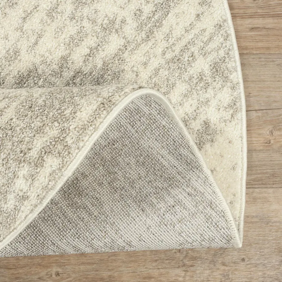 Relax Oslo - Laagpolig Effen Vloerkleed - Creme - 200 CM ROND