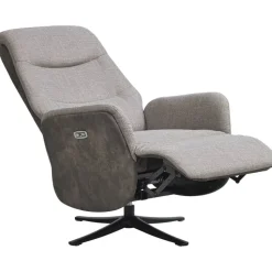 Relaxfauteuil Herman - elektrisch verstelbaar - duo-stof grijs