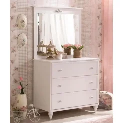 Romance commode kinderladekast meisjes